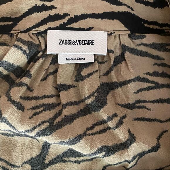 Zadig & Voltaire Women's Animal Print Dress Size Medium NWOT - Picture 5 of 6